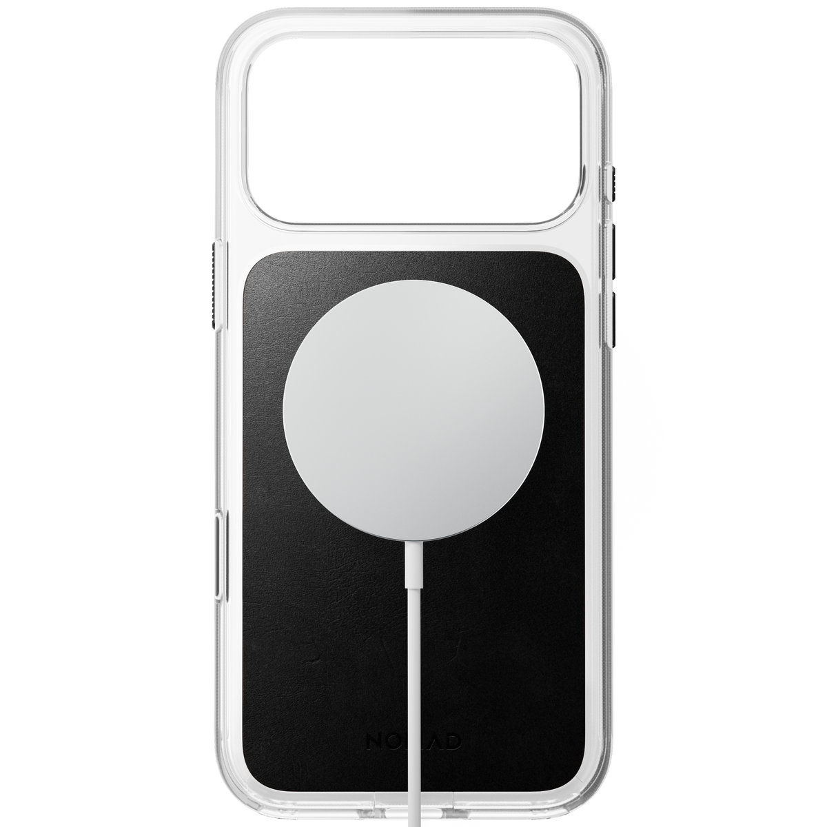 Clear + Leather Case for iPhone 18 Pro Max 6.9 in Black Horween - Nomad