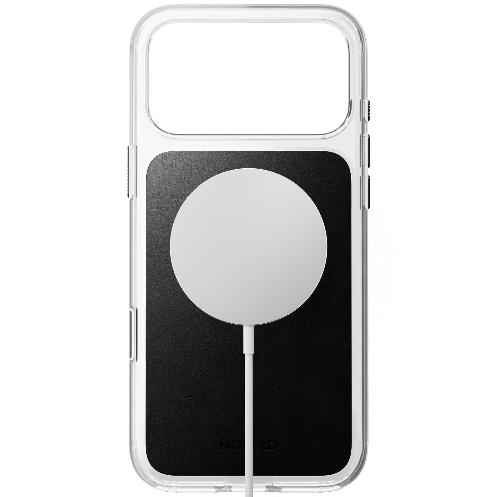Clear + Leather Case for iPhone 18 Pro Max 6.9 in Black Horween - Nomad