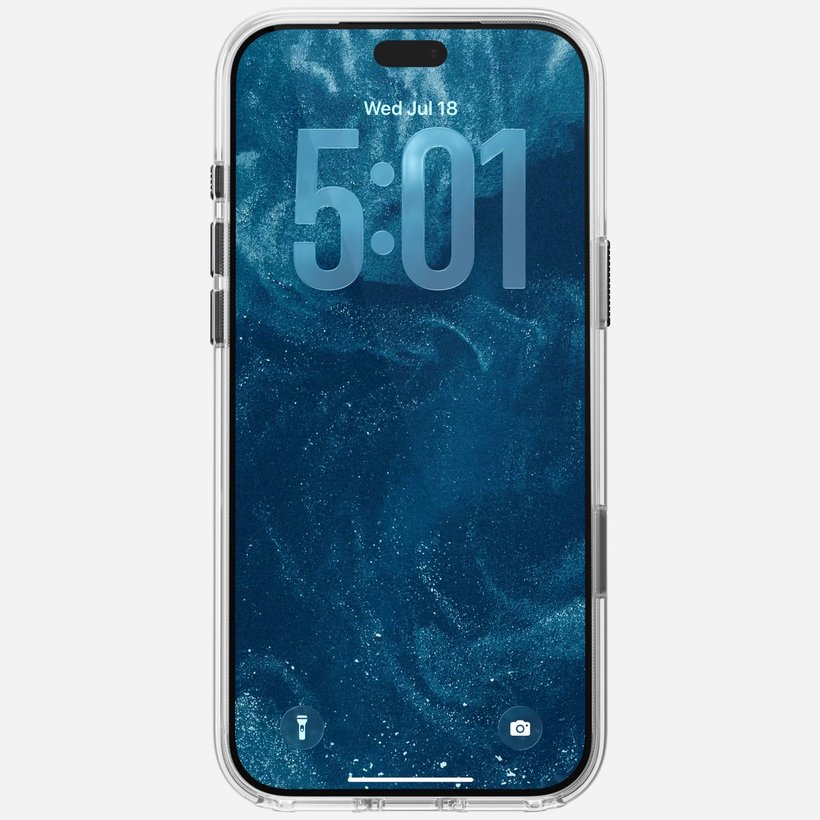 Clear + Leather Case for iPhone 18 Pro Max 6.9 in Black Horween - Nomad