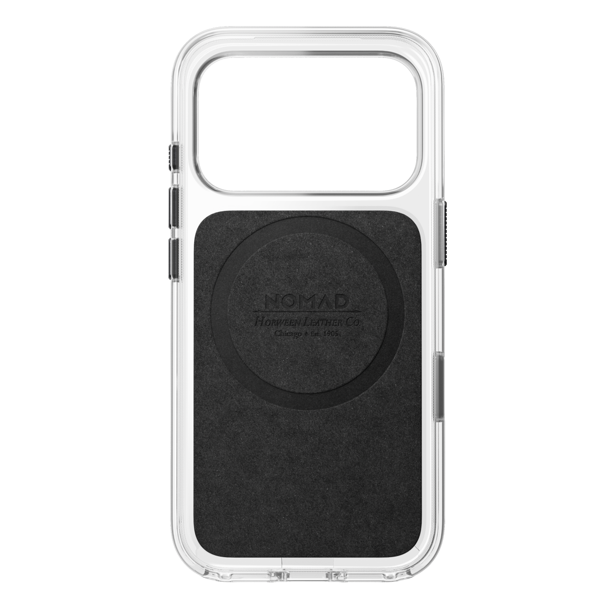 Clear + Leather Case for iPhone 18 Pro 6.3 in Rustic Brown Horween - Nomad
