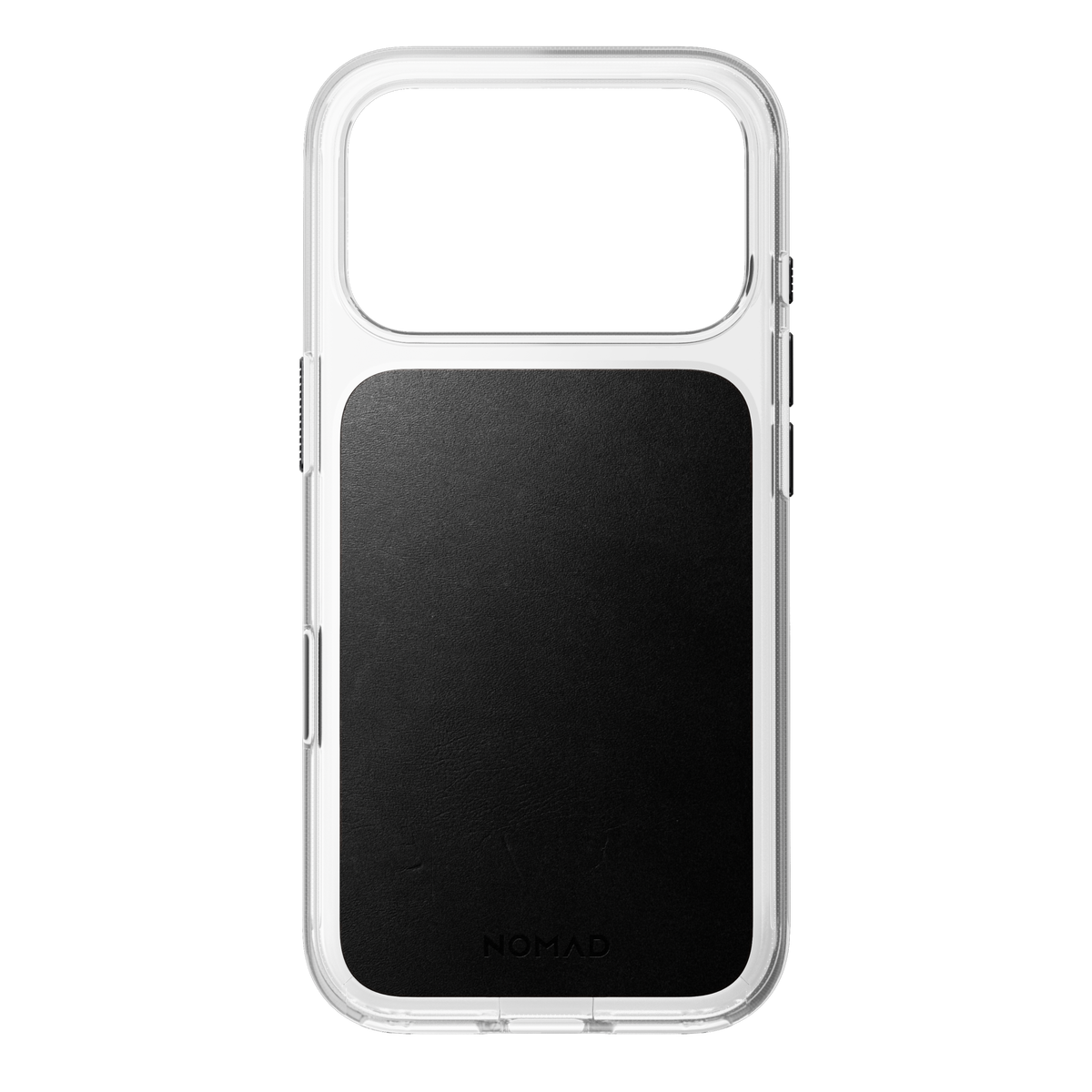 Clear + Leather Case for iPhone 18 Pro 6.3 in Black Horween - Nomad