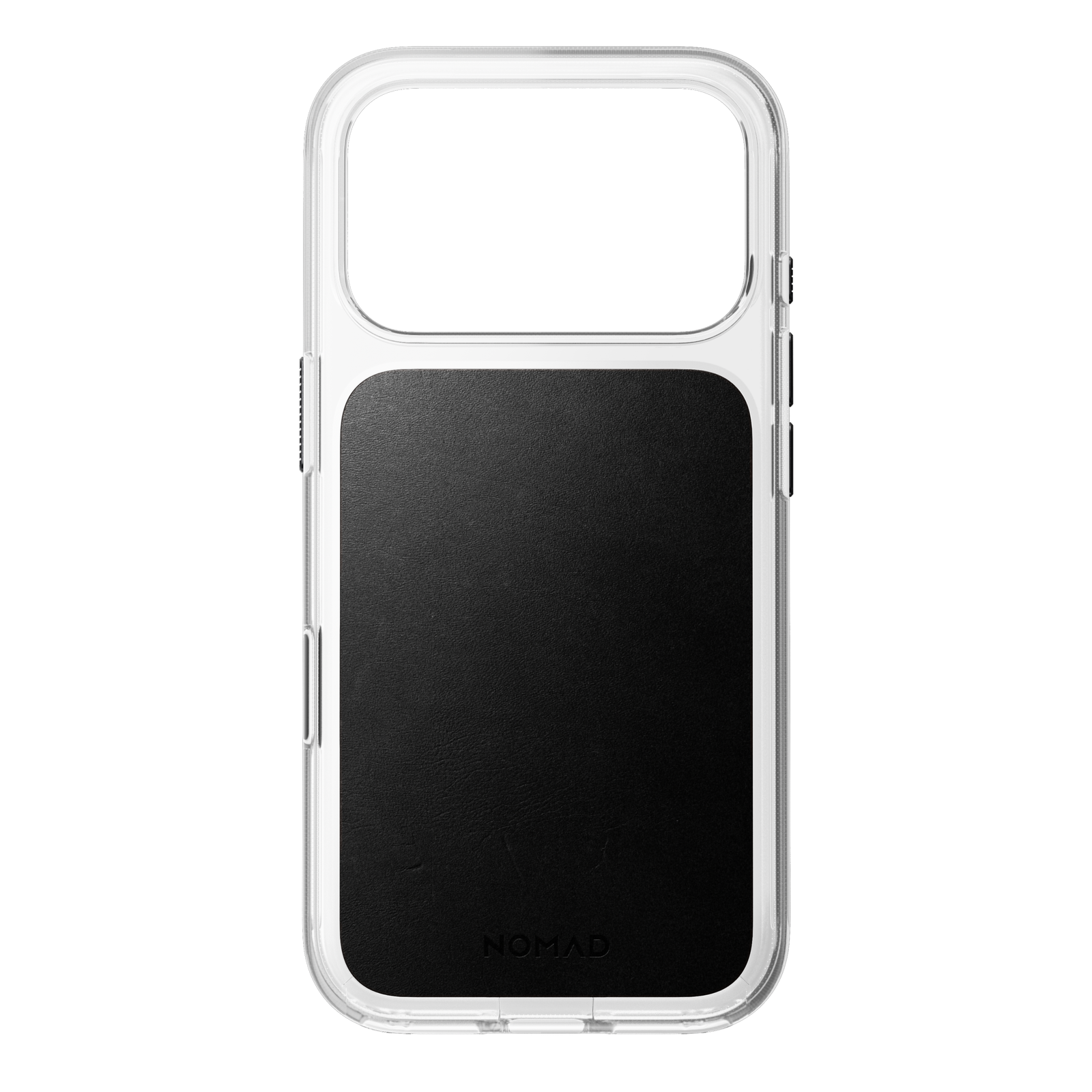 Clear + Leather Case for iPhone 18 Pro 6.3 in Black Horween - Nomad