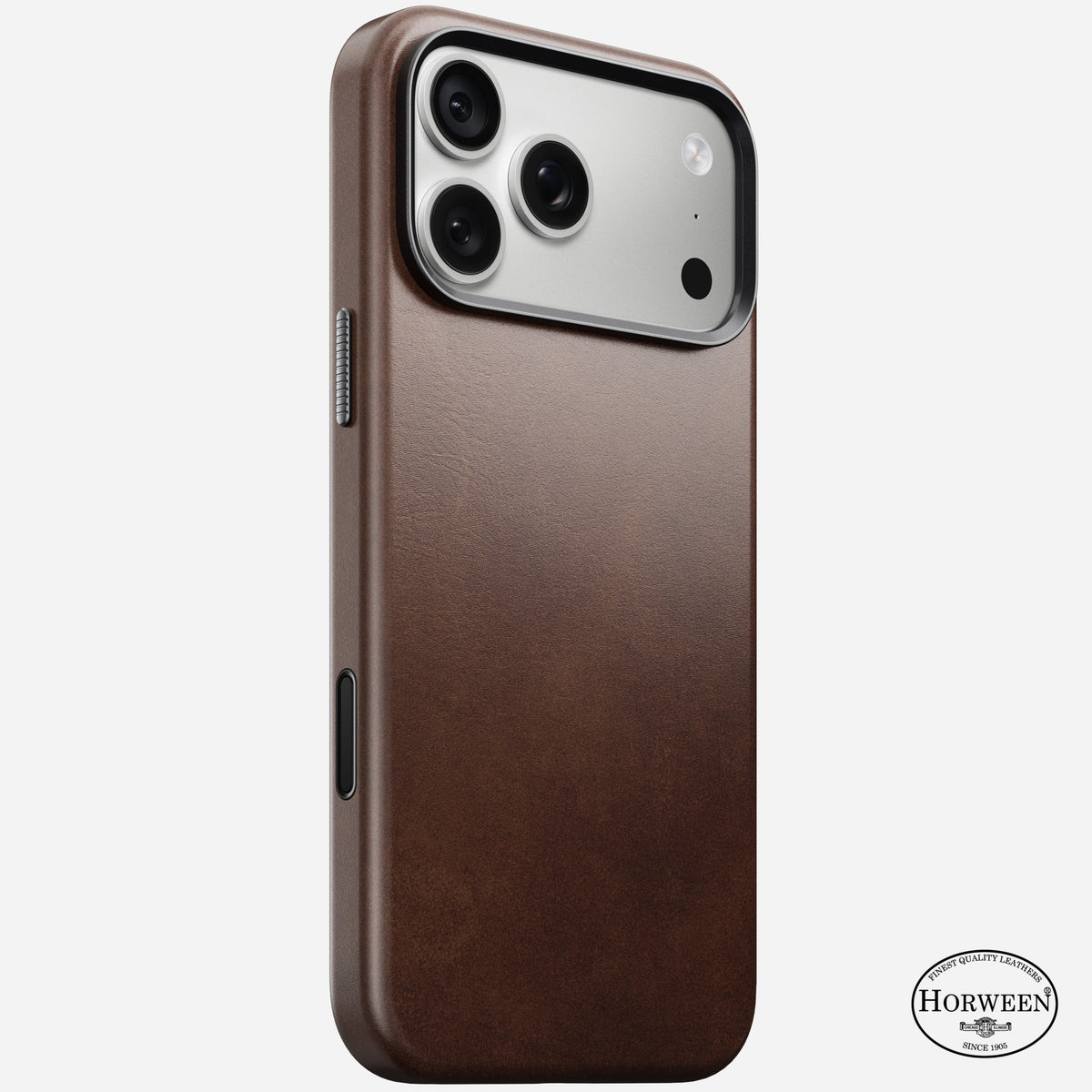 Traditional Horween Leather Case for iPhone 18 Pro Max 6.9 in Rustic Brown Horween - Nomad