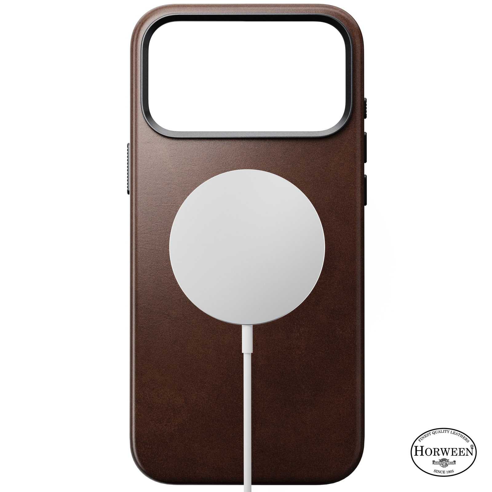 Traditional Horween Leather Case for iPhone 18 Pro Max 6.9 in Rustic Brown Horween - Nomad