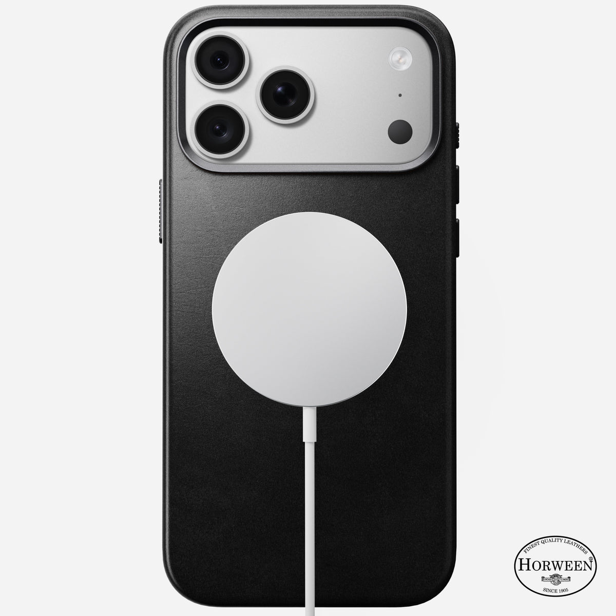 Traditional Horween Leather Case for iPhone 18 Pro Max 6.9 in Black Horween - Nomad