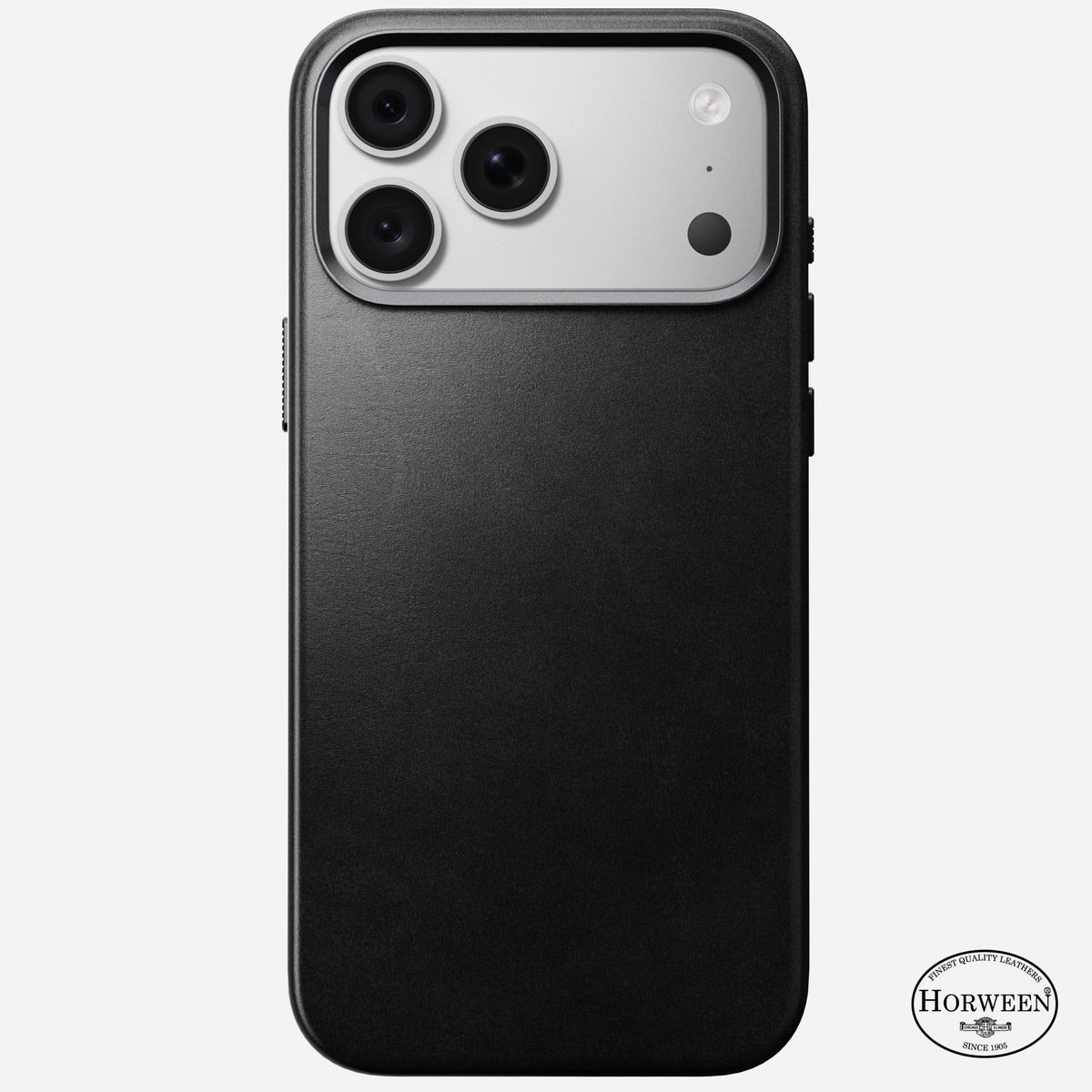 Traditional Horween Leather Case for iPhone 18 Pro Max 6.9 in Black Horween - Nomad