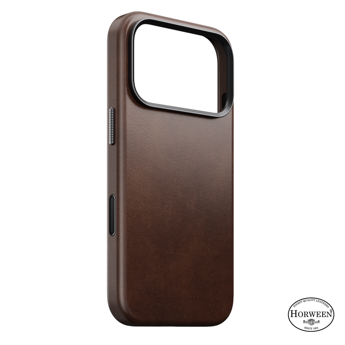 Traditional Horween Leather Case for iPhone 18 Pro 6.3 in Rustic Brown Horween - Nomad