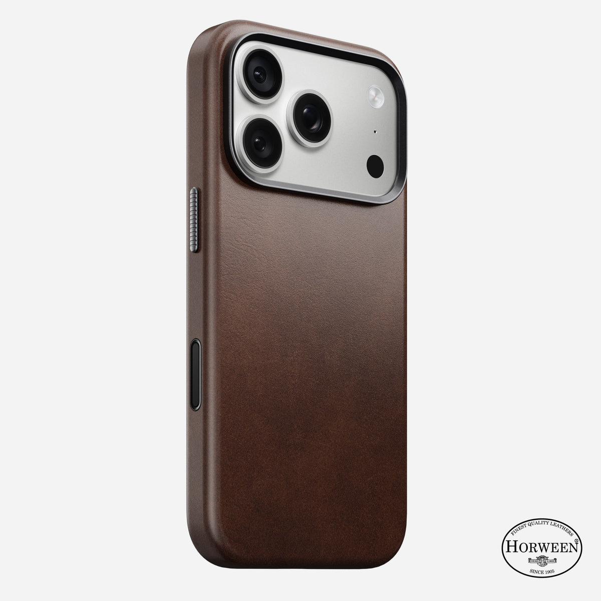 Traditional Horween Leather Case for iPhone 18 Pro 6.3 in Rustic Brown Horween - Nomad