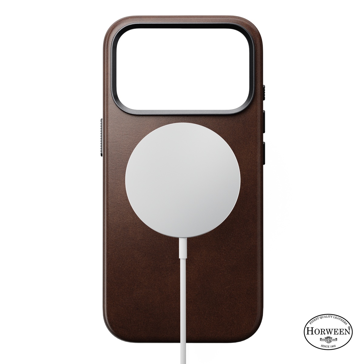 Traditional Horween Leather Case for iPhone 18 Pro 6.3 in Rustic Brown Horween - Nomad