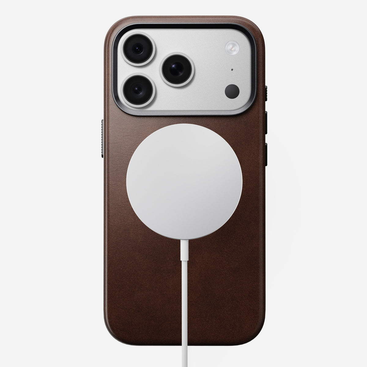 Traditional Horween Leather Case for iPhone 18 Pro 6.3 in Rustic Brown Horween - Nomad