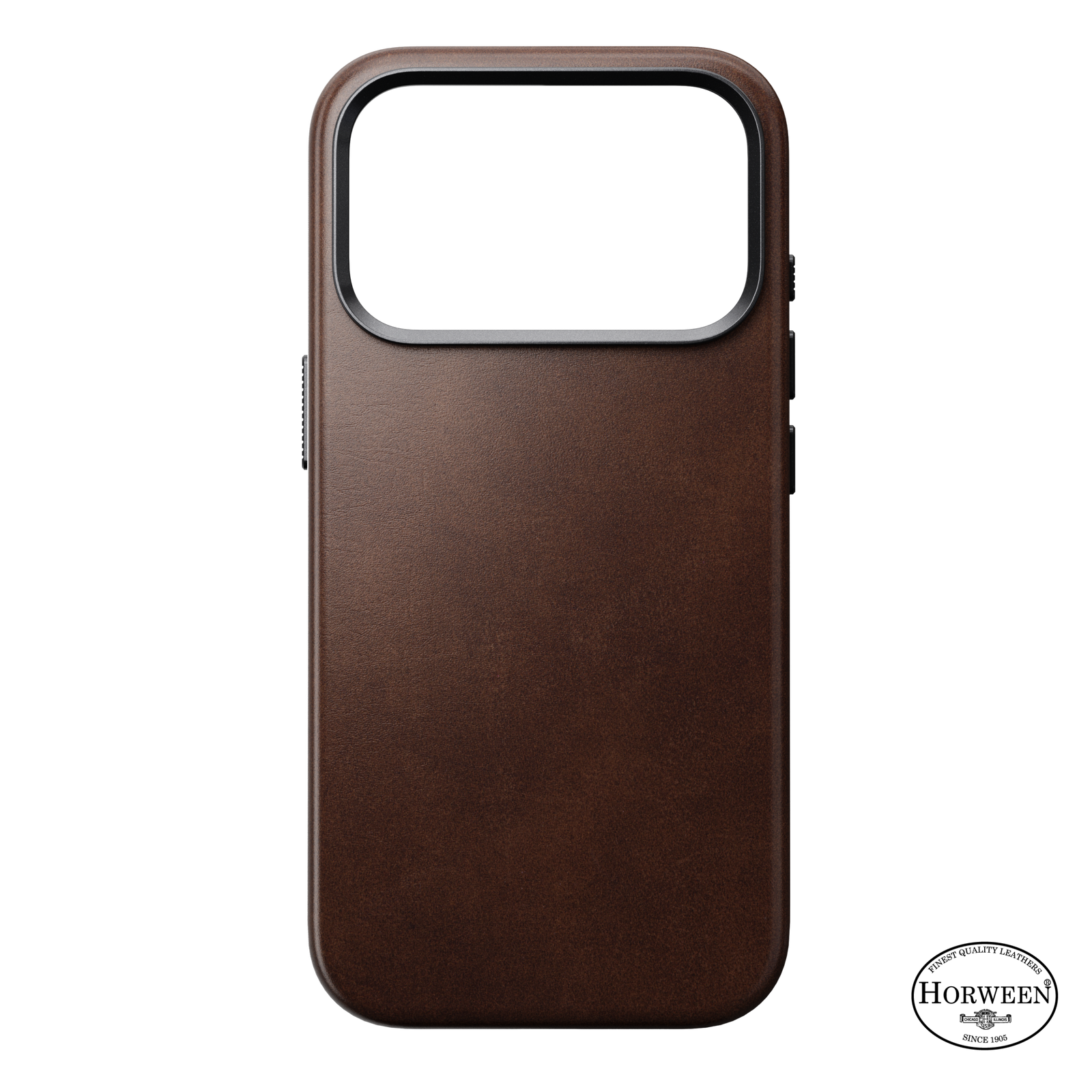 Traditional Horween Leather Case for iPhone 18 Pro 6.3 in Rustic Brown Horween - Nomad