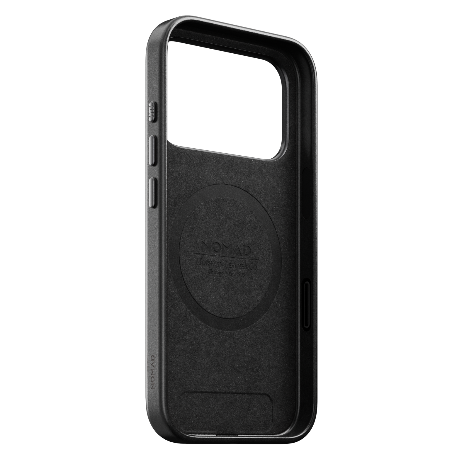 Traditional Horween Leather Case for iPhone 18 Pro 6.3 in Black Horween - Nomad