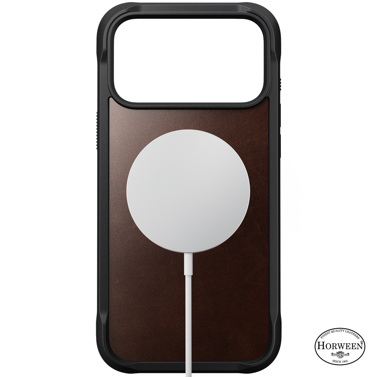 Rugged Horween Leather Case for iPhone 18 Pro Max 6.9 in Rustic Brown Horween - Nomad