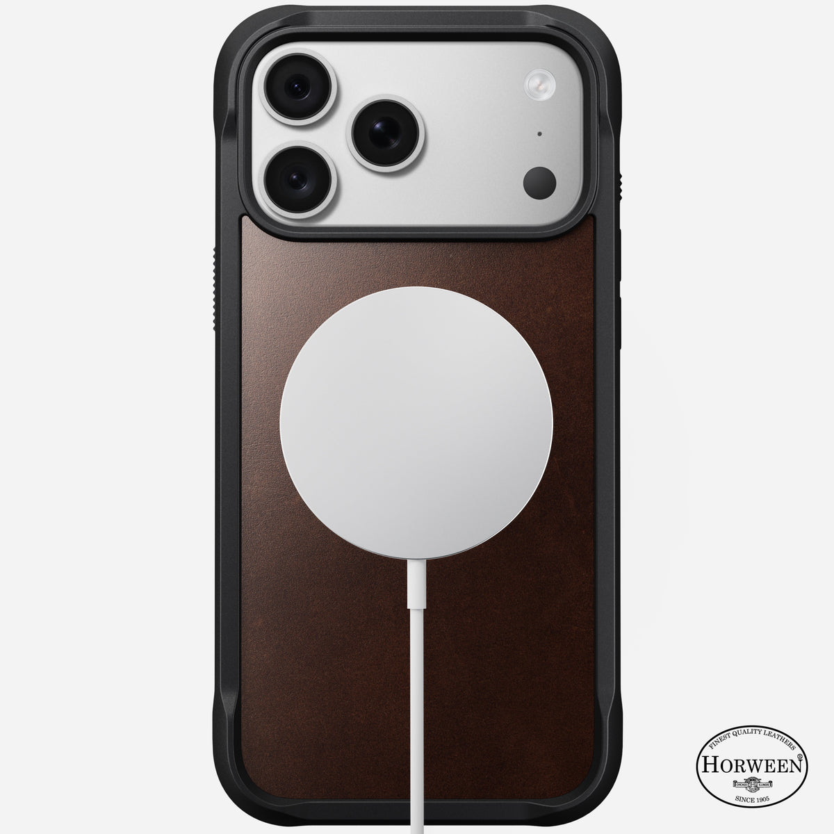 Rugged Horween Leather Case for iPhone 18 Pro Max 6.9 in Rustic Brown Horween - Nomad