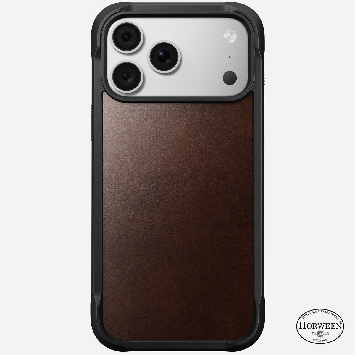 Rugged Horween Leather Case for iPhone 18 Pro Max 6.9 in Rustic Brown Horween - Nomad
