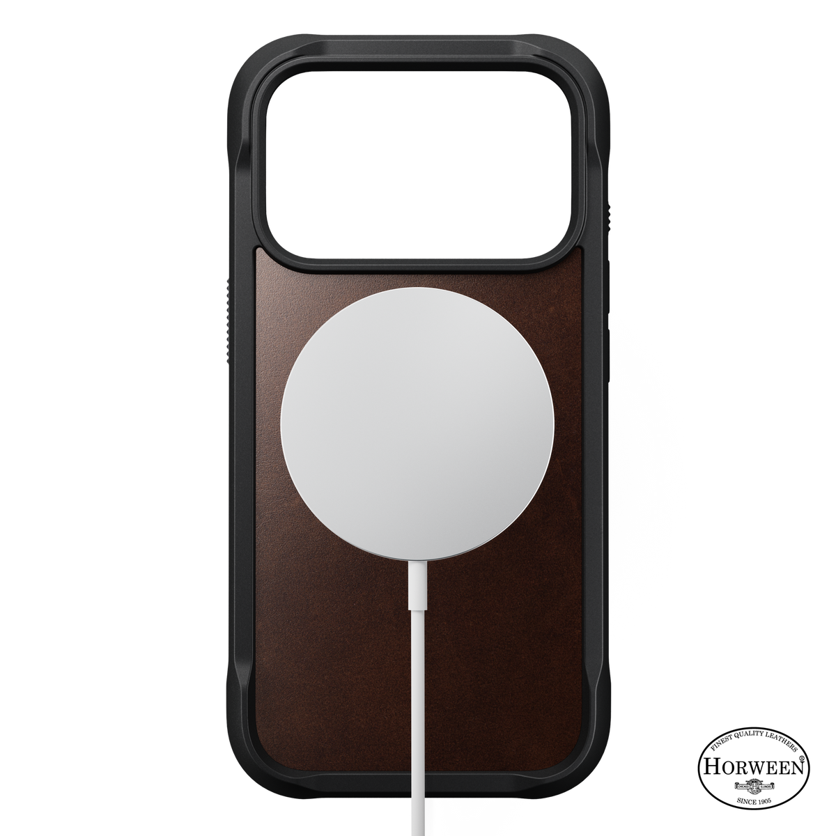 Rugged Horween Leather Case for iPhone 18 Pro 6.3 in Rustic Brown Horween - Nomad