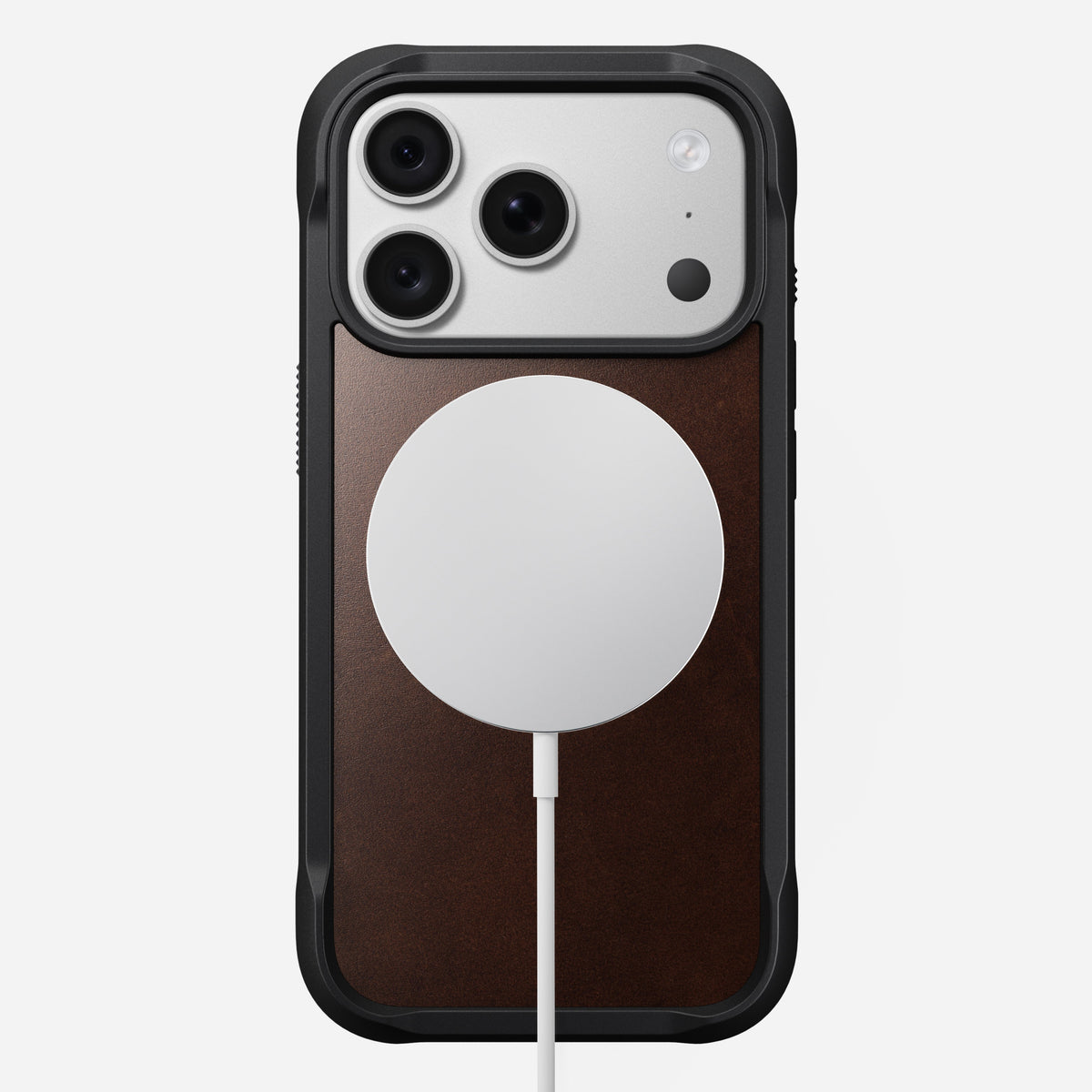 Rugged Horween Leather Case for iPhone 18 Pro 6.3 in Rustic Brown Horween - Nomad