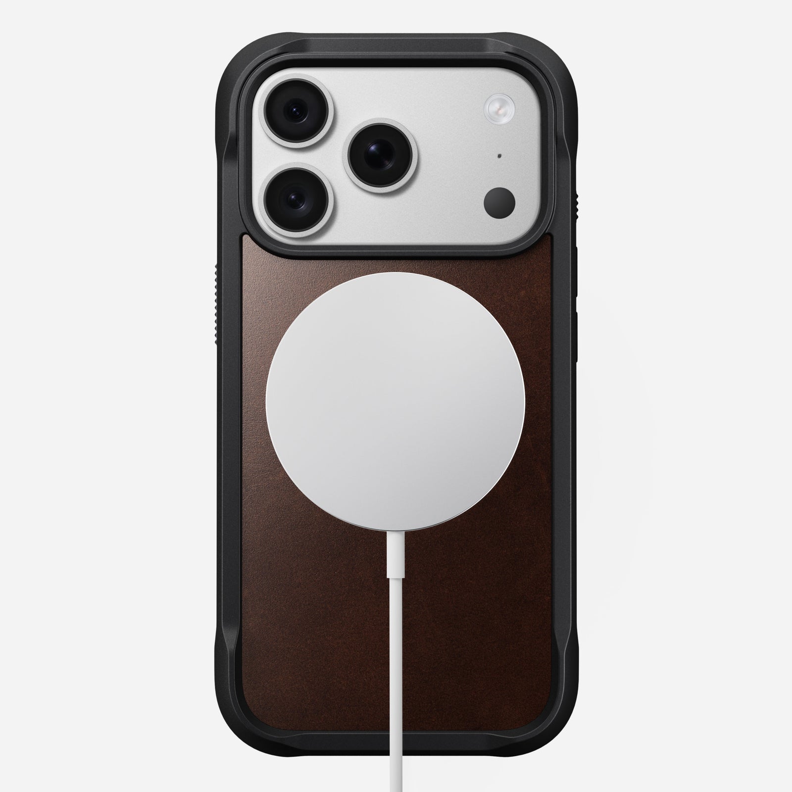 Rugged Horween Leather Case for iPhone 18 Pro 6.3 in Rustic Brown Horween - Nomad
