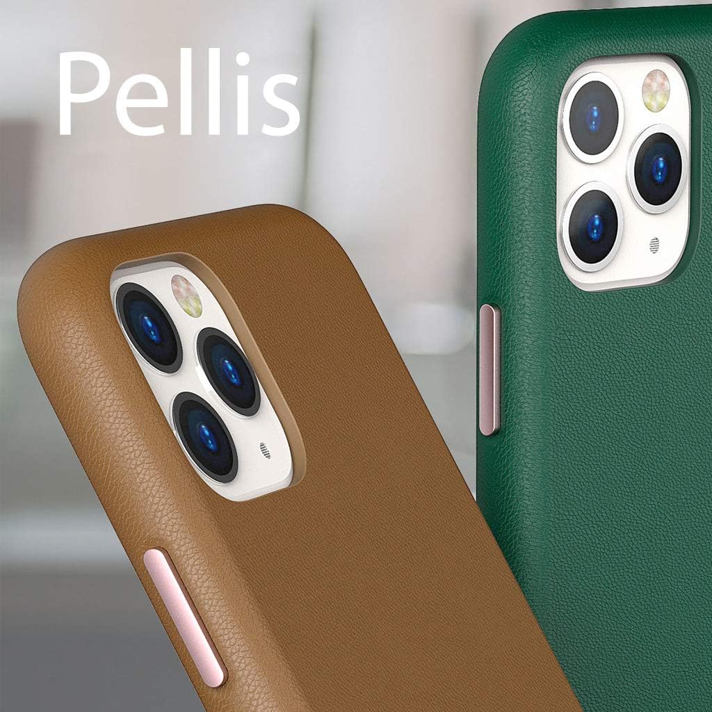 Araree Pellis Leather Case iPhone 11 Brown - Mac Addict