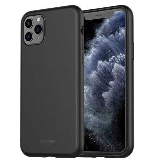 Araree Typo-Skin Silicone Case iPhone 11 Black - Mac Addict