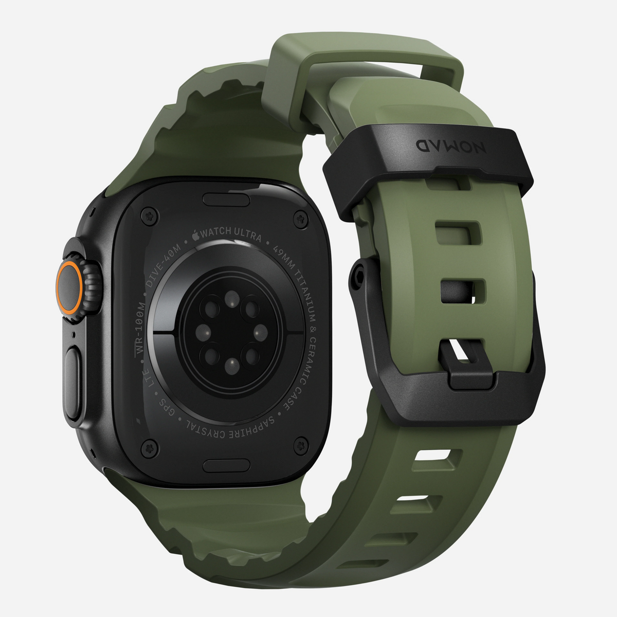 Nomad Rocky Point Band for Apple Watch 44-46-Ultra - Forest Green (Black Hardware)
