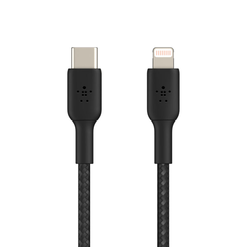 Belkin BoostCharge Braided USB-C to Lightning Cable 2m / 6.6ft - Black