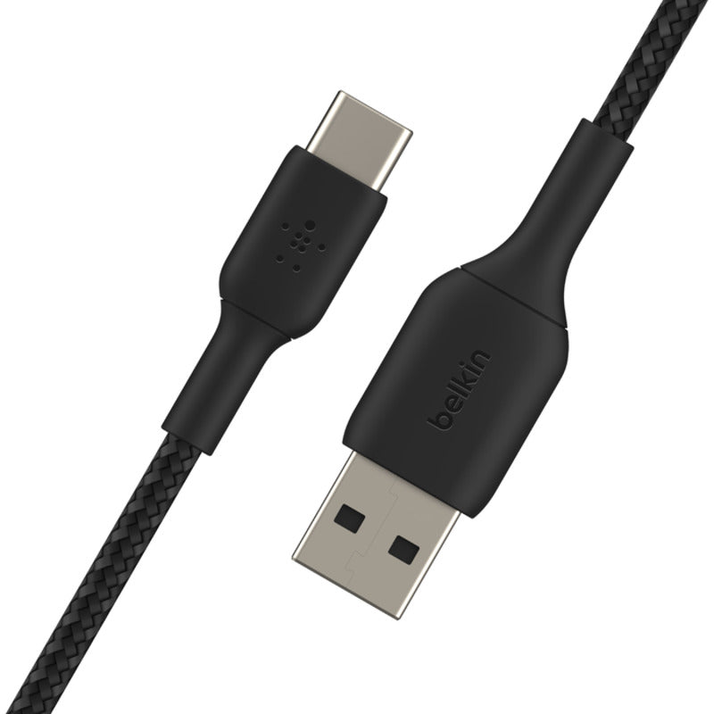 Belkin BoostCharge Braided USB-C to USB-A Cable 15cm / 6in - Black