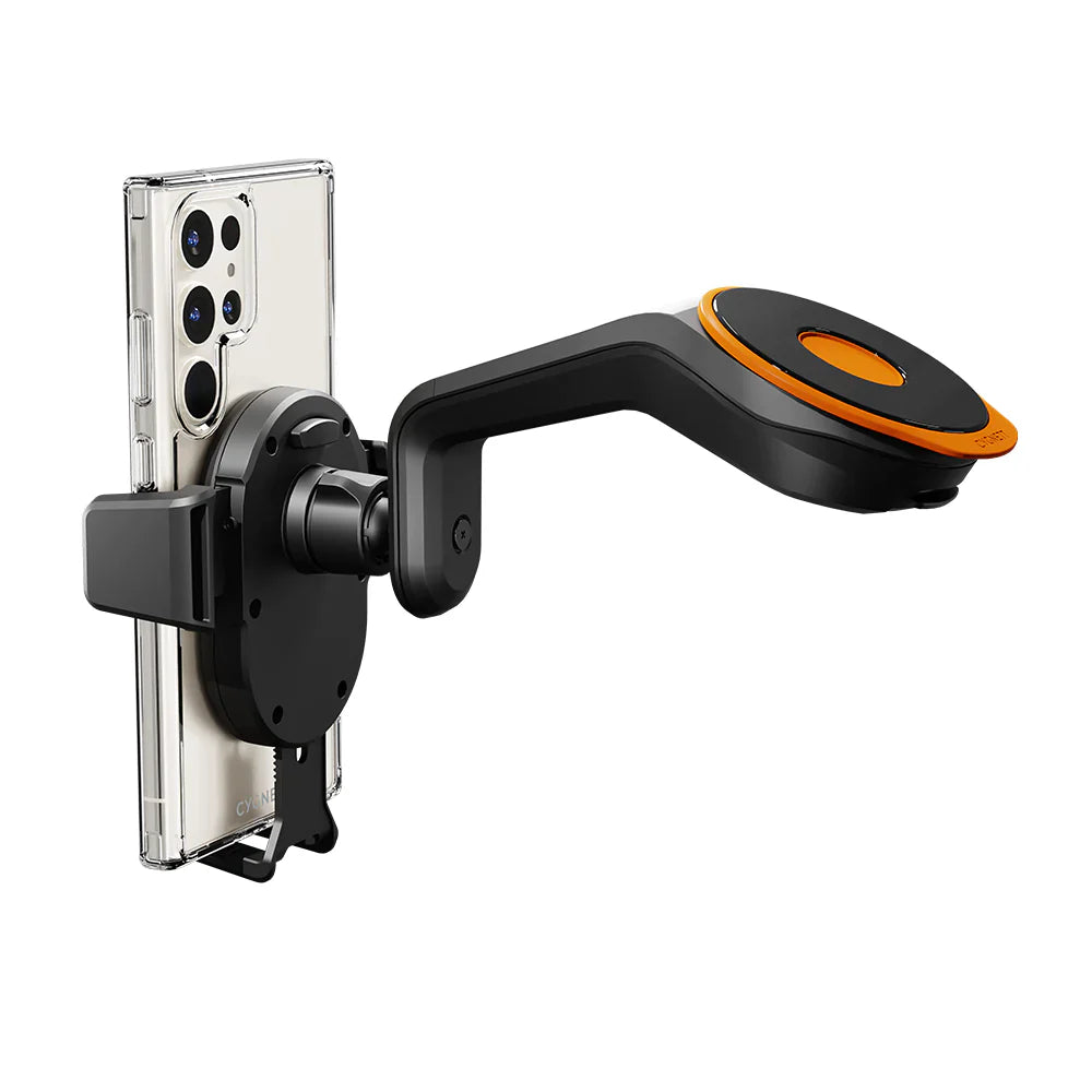 Cygnett Universal Window &amp; Dash Car Mount &amp; Wireless Charger - Black