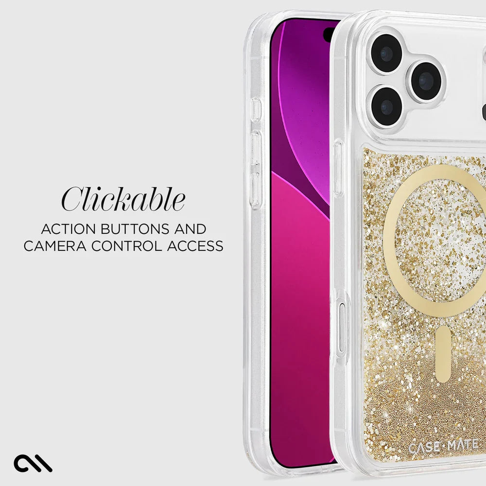 Case-Mate Waterfall MagSafe Case For iPhone 17 Pro Max - Gold