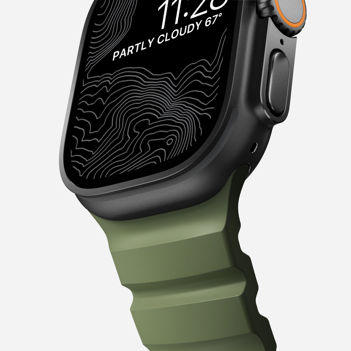 Nomad Rocky Point Band for Apple Watch 44-46-Ultra - Forest Green (Black Hardware)