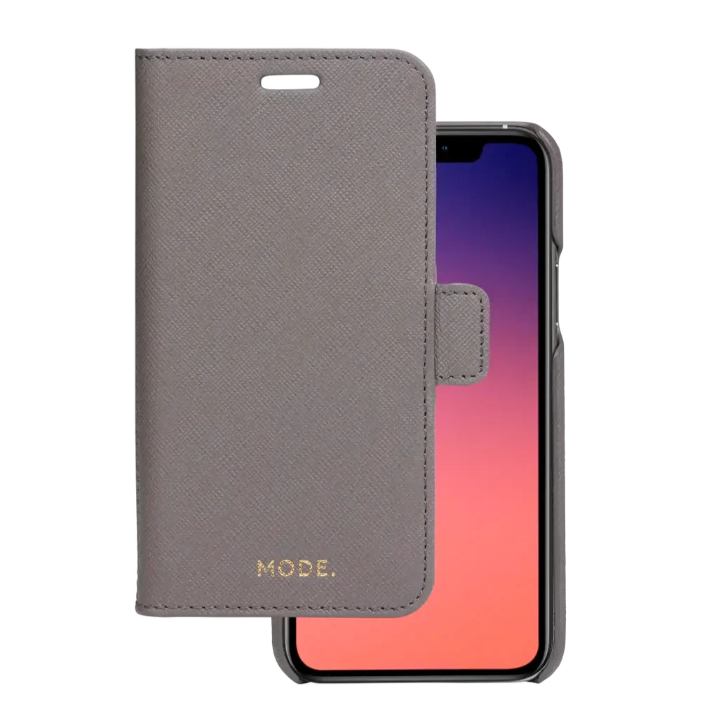 Dbramante1928 New York Leather Folio Case iPhone 11 Pro / X / XS - Shadow Grey