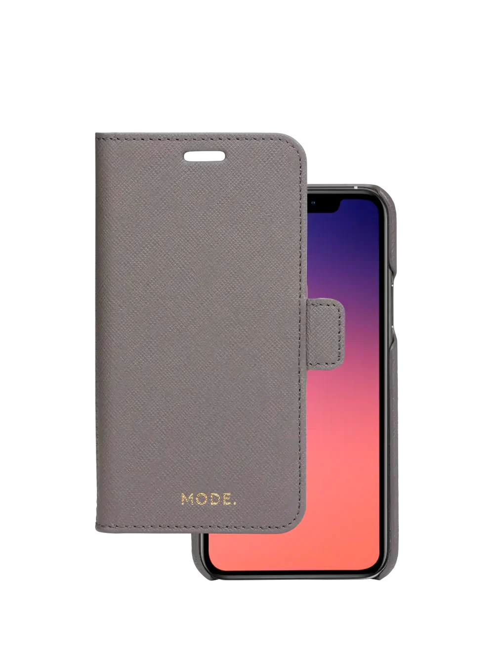 Dbramante1928 New York Leather Folio Case iPhone 11 Pro / X / XS - Shadow Grey