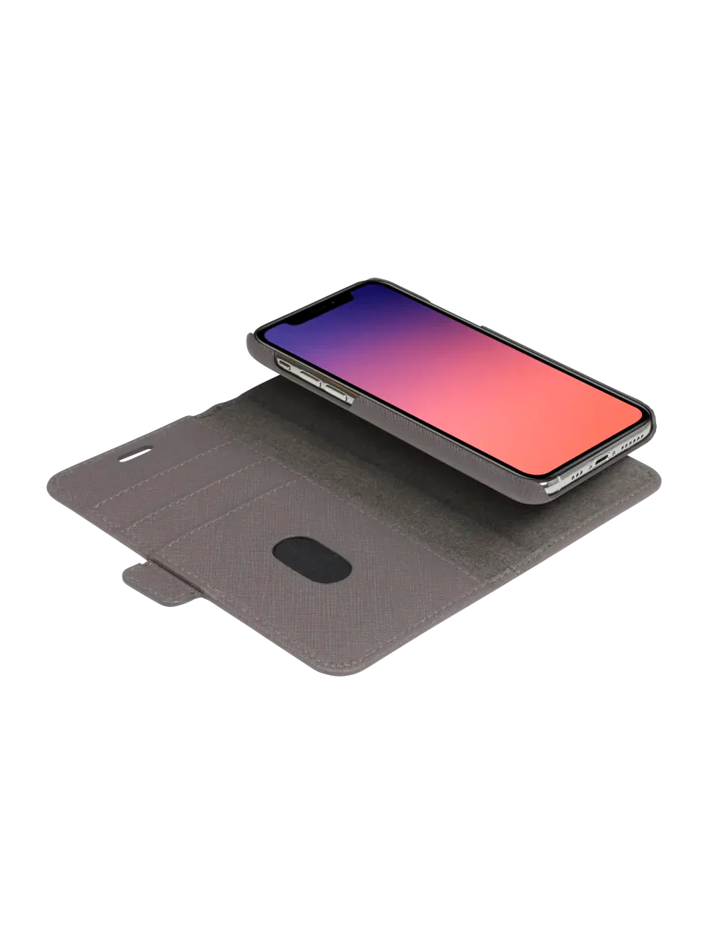 Dbramante1928 New York Leather Folio Case iPhone 11 Pro / X / XS - Shadow Grey