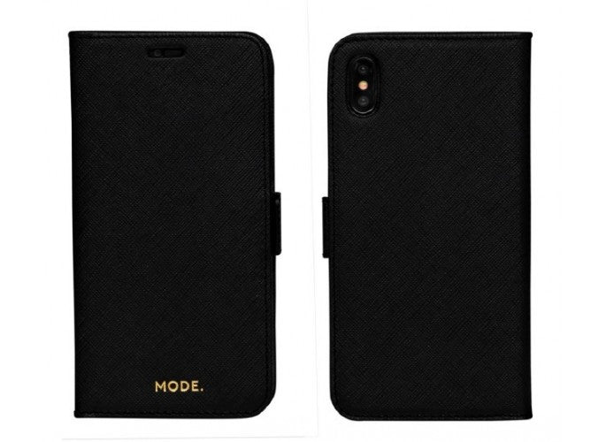 Dbramante1928 New York Leather Folio Case iPhone XS Max -Night Black