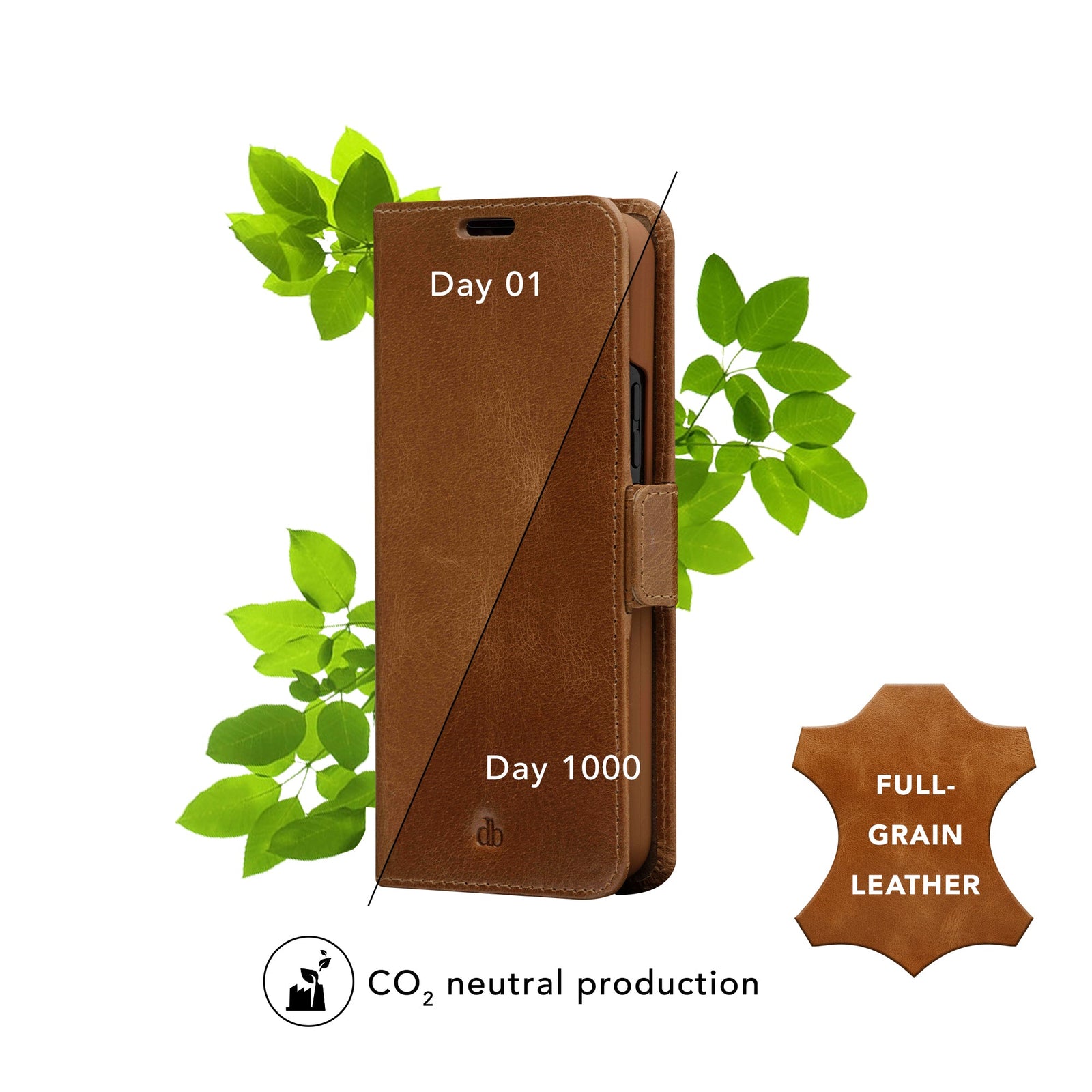 Dbramante1928 Lynge Leather Folio Case Samsung Galaxy A52 - Tan