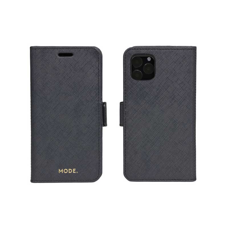 Dbramante1928 Milano Saffiano Leather Folio Case iPhone 11 Pro / X / XS - Night Black