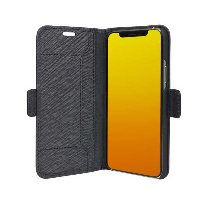Dbramante1928 Milano Saffiano Leather Folio Case iPhone 11 Pro / X / XS - Night Black