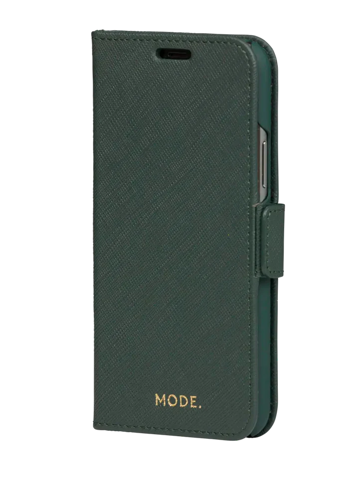 Dbramante1928 Milano Saffiano Leather Folio Case iPhone 11 Pro / X / XS - Evergreen
