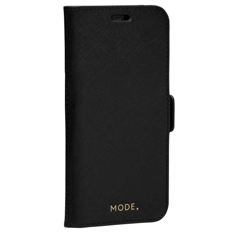 Dbramante1928 Milano Saffiano Leather Folio Case iPhone 12 / 12 Pro - Night Black