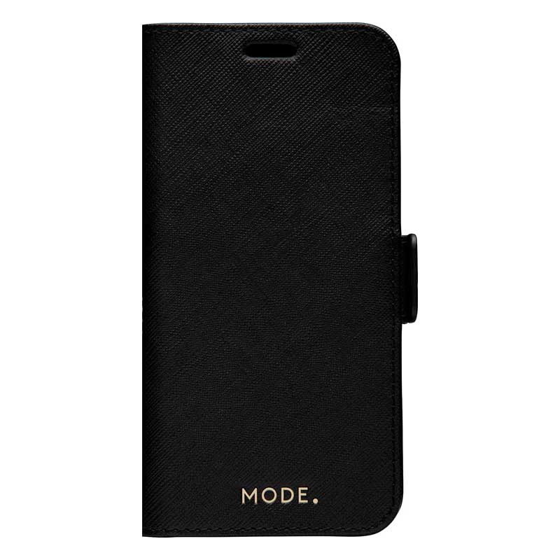 Dbramante1928 Milano Saffiano Leather Folio Case iPhone 12 / 12 Pro - Night Black