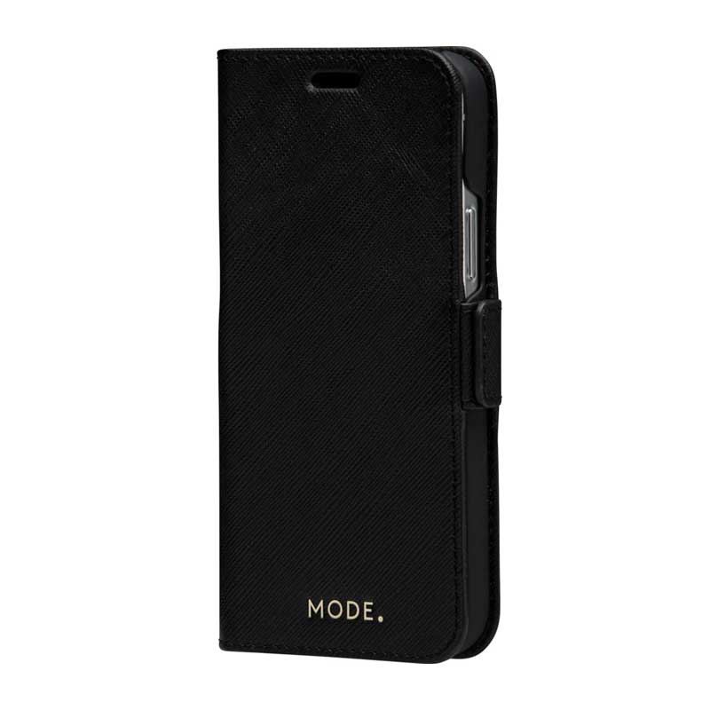 Dbramante1928 Milano Saffiano Leather Folio Case iPhone 12 / 12 Pro - Night Black