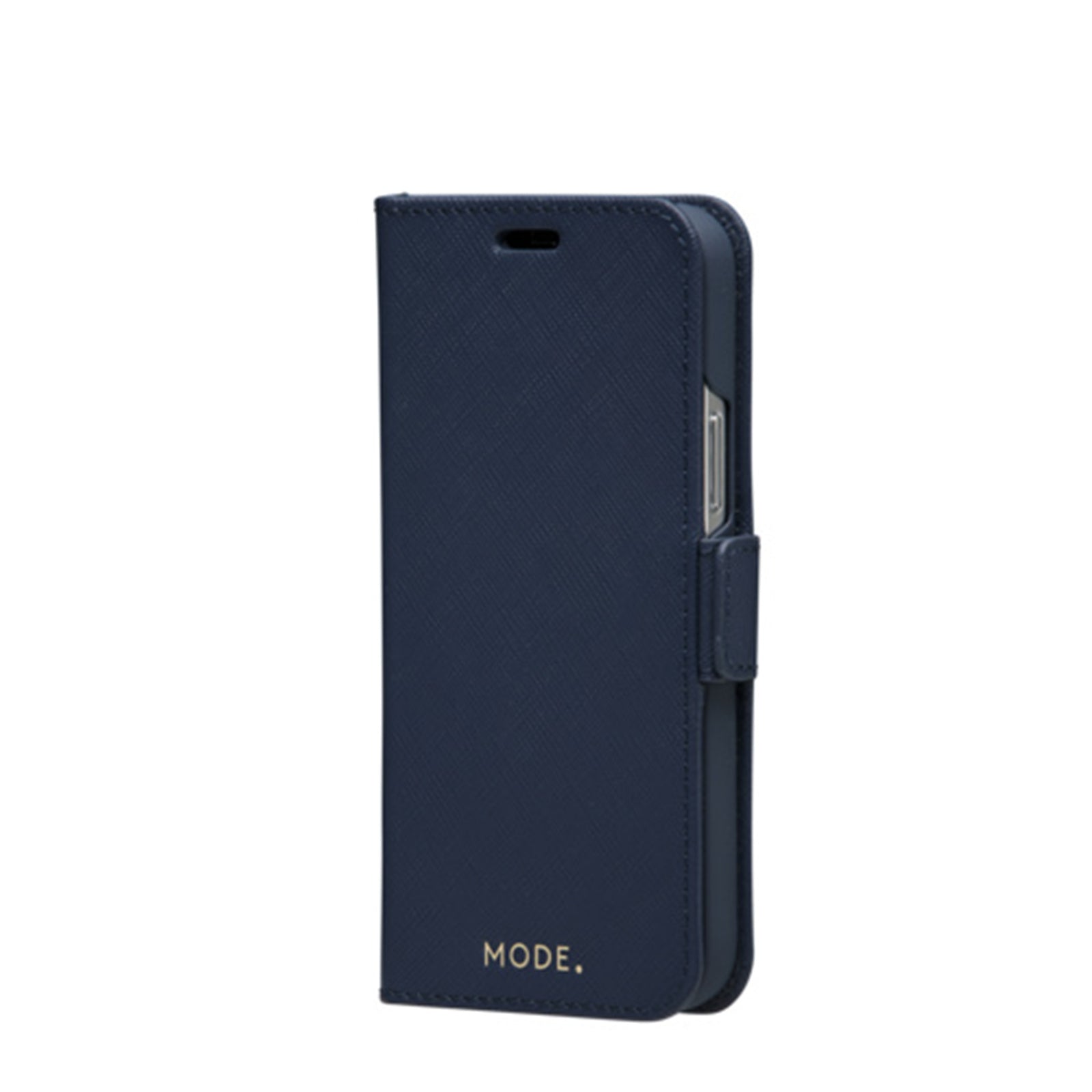 Dbramante1928 Milano Saffiano Leather Folio Case iPhone 12 / 12 Pro - Ocean Blue