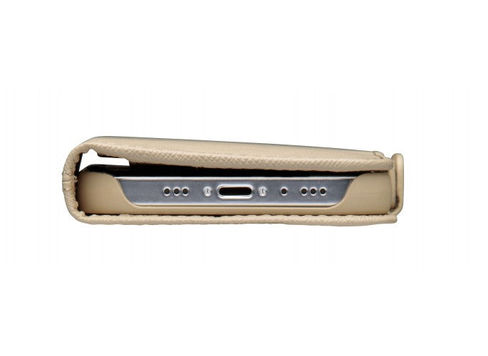 Dbramante1928 Milano Saffiano Leather Folio Case iPhone 12 / 12 Pro - Sahara Sand