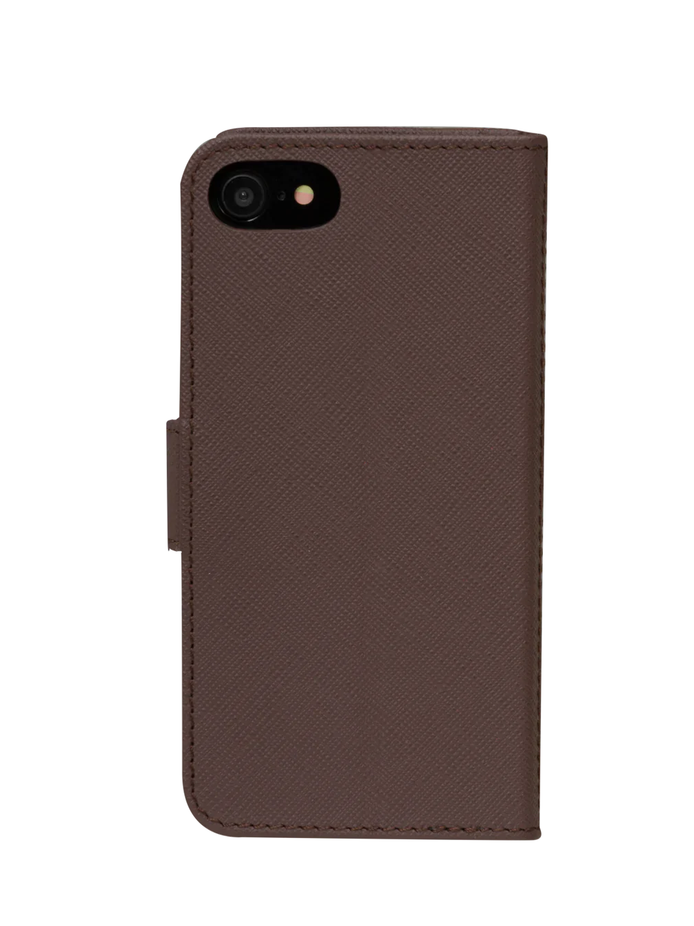 Dbramante1928 Milano Saffiano Leather Folio Case iPhone SE 3rd / 2nd / 8 / 7 - Dark Chocolate