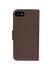 Dbramante1928 Milano Saffiano Leather Folio Case iPhone SE 3rd / 2nd / 8 / 7 - Dark Chocolate