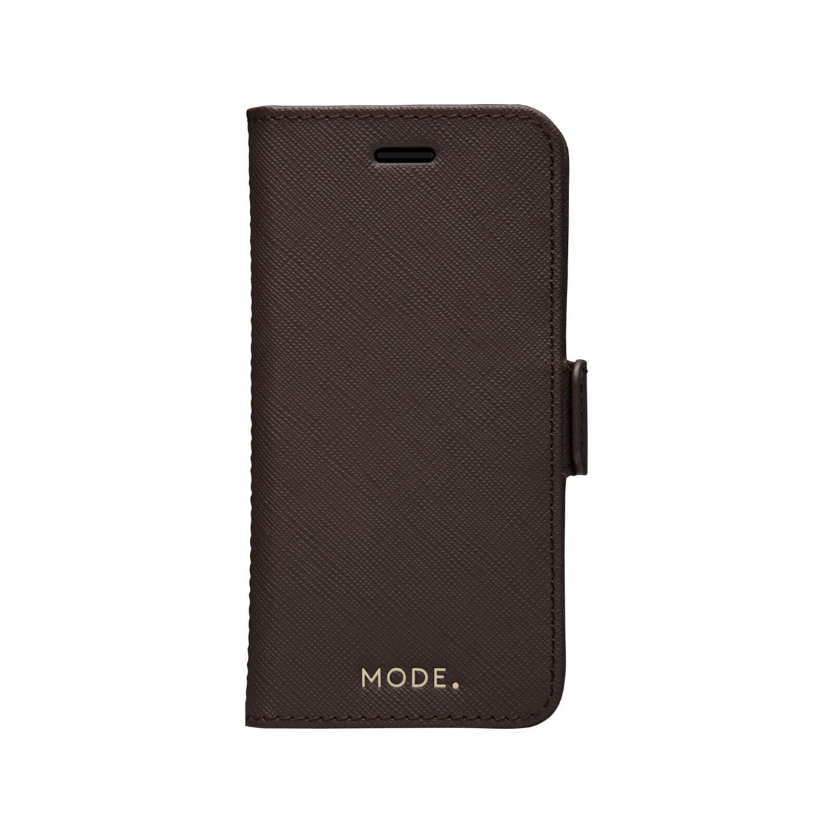 Dbramante1928 New York Leather Folio Case iPhone SE 3rd / 2nd / 8 / 7 Dark Chocolate - BONUS Screen Protector