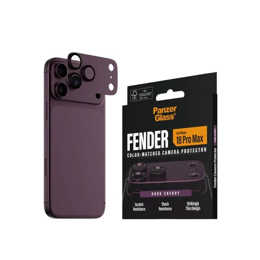 PanzerGlass Fender Camera Lens Protector for iPhone 18 Pro Max 6.9 - Cherry