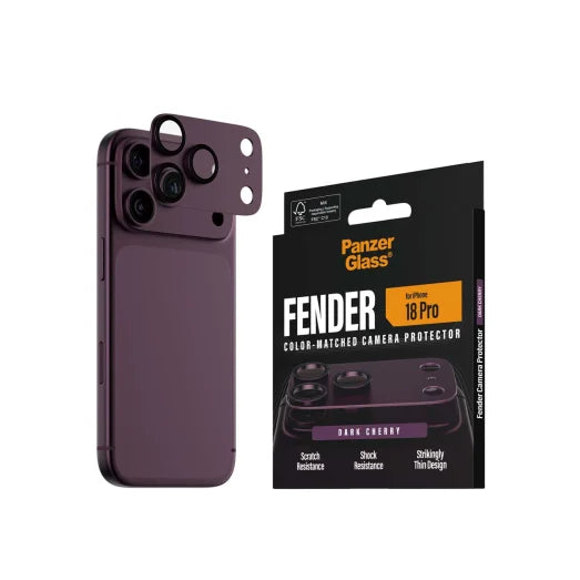 PanzerGlass Fender Camera Lens Protector for iPhone 18 Pro 6.3 - Cherry