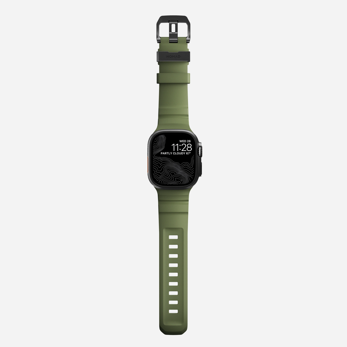 Nomad Rocky Point Band for Apple Watch 44-46-Ultra - Forest Green (Black Hardware)