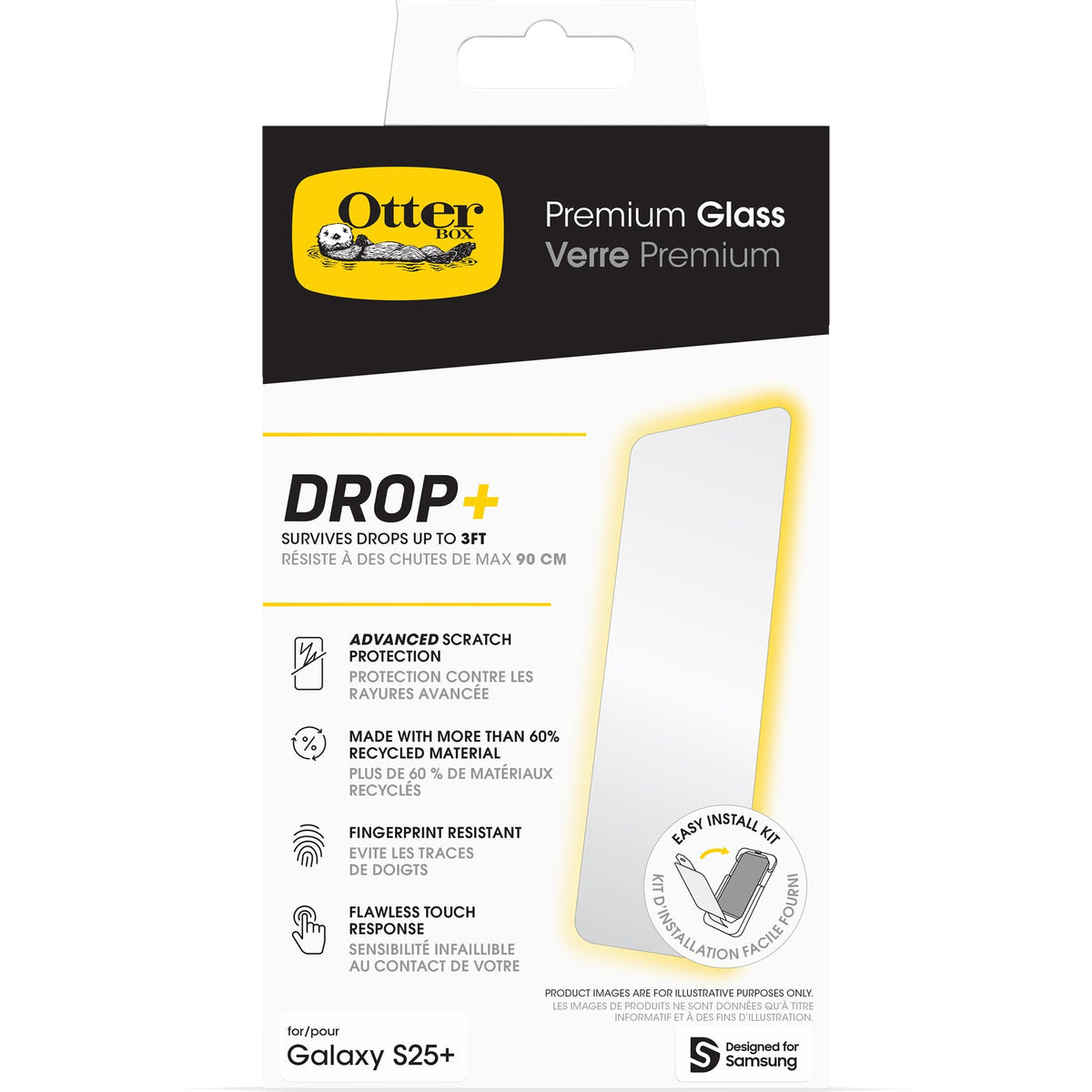 Otterbox Premium Glass Screen Guard Samsung S25 Plus 6.7 - Clear